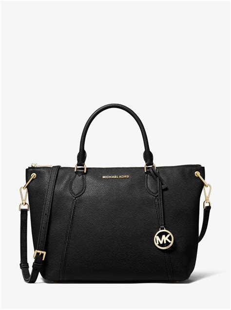 michael michael kors sierra large pebbled leather satchel